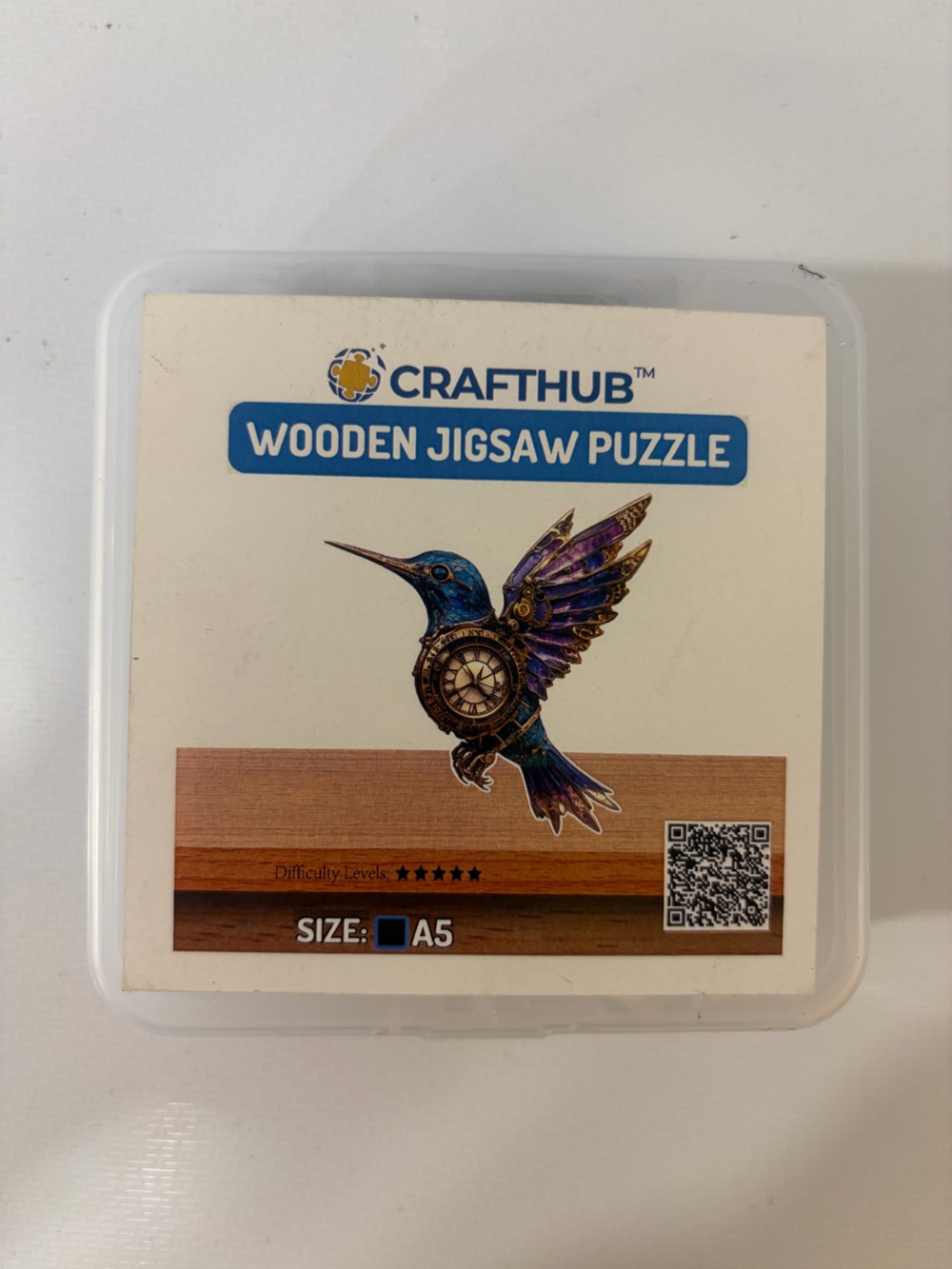 Crafthub Steampunk Hummingbird Wooden Jigsaw Puzzle